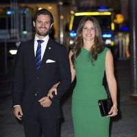 Carlos Felipe de Suecia y Sofia Hellqvist en el concierto ofrecido tras la apertura del Parlamento 2014