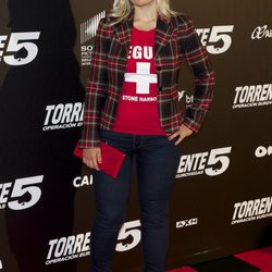 Lluvia Rojo en el estreno de 'Torrente 5: Operación Eurovegas'
