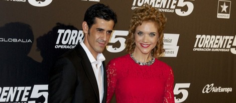 Beatriz Trapote y Víctor Janeiro en el estreno de 'Torrente 5: Operación Eurovegas'