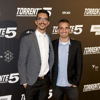 Damián Mollá y Jorge Marrón en el estreno de 'Torrente 5: Operación Eurovegas'