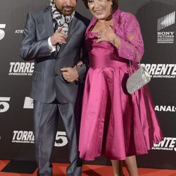 José Manuel Parada y Mari Carmen en el estreno de 'Torrente 5: Operación Eurovegas'