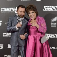 José Manuel Parada y Mari Carmen en el estreno de 'Torrente 5: Operación Eurovegas'