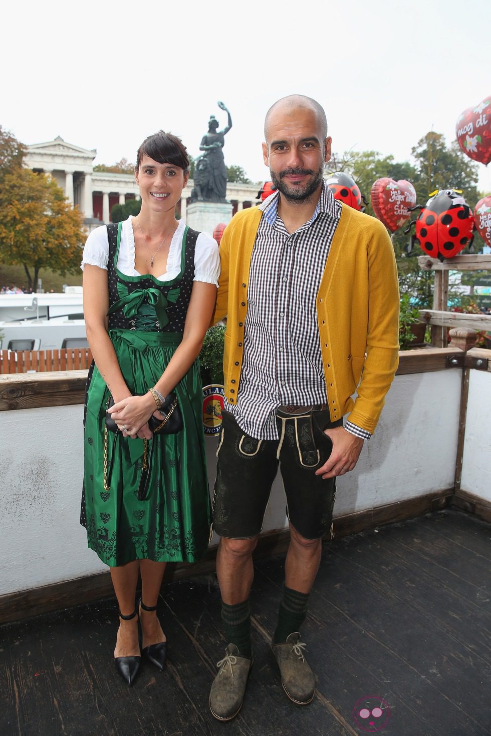 Pep Guardiola y Cristina Serrano en la Oktoberfest 2014