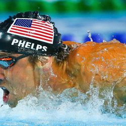 Michael Phelps en la final del Pan Pacific de Australia