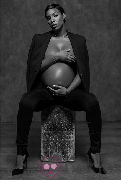 Kelly Rowland luce embarazada de su primer hijo