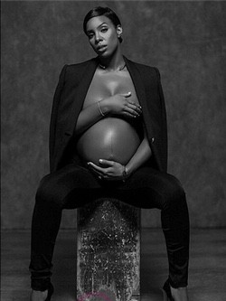 Kelly Rowland luce embarazada de su primer hijo
