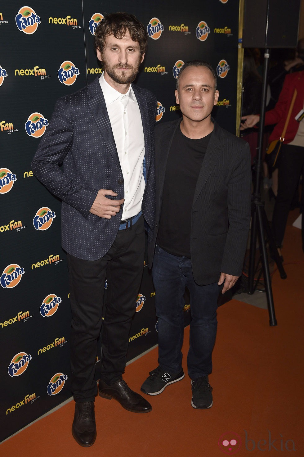 Javier Gutiérrez y Raúl Arévalo en los Neox Fan Awards 2014