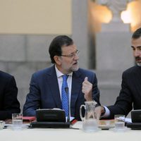 Mariano Rajoy y el Rey Felipe en la reunión anual del Patronato del Instituto Cervantes