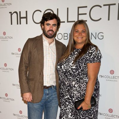 Caritina Goyanes y Antonio Matos en la apertura de un nuevo hotel en Madrid