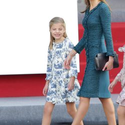 La Reina Letizia y la Infanta Sofía en el Día de la Hispanidad 2014
