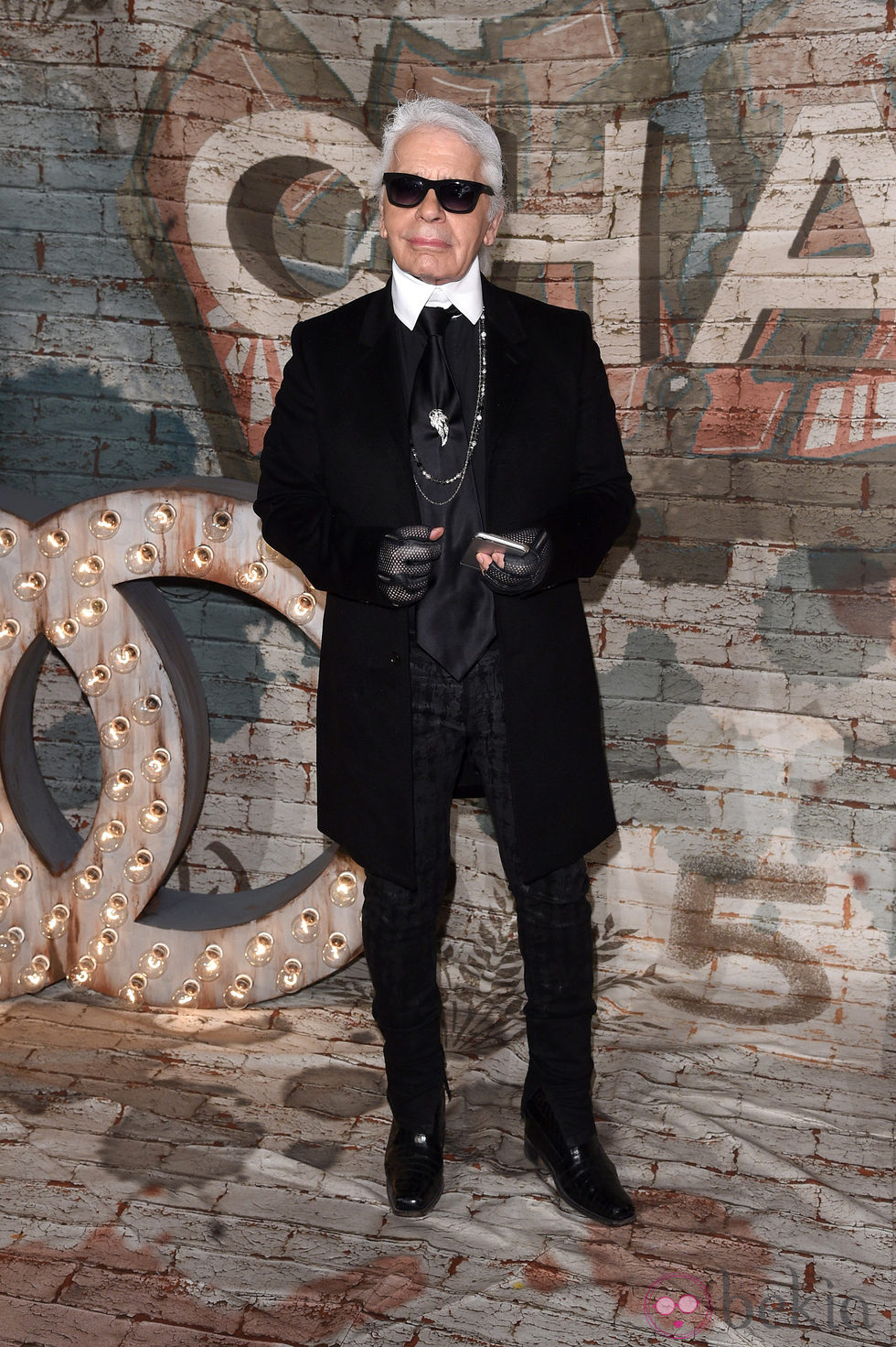 Karl Lagerfeld en la cena de celebración del spot de Chanel nº5