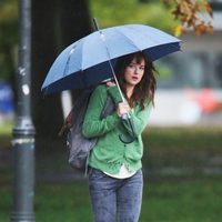 Dakota Johnson graba nuevas escenas de 'Cincuenta sombras de Grey'