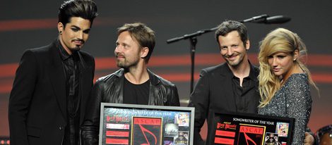 Adam Lambert, Max Martin, el Dr Luke y Ke$ha en los premios ASCAP 2011