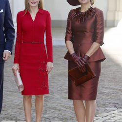 La Reina Letizia y la Reina Máxima de Holanda en La Haya