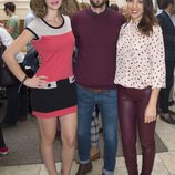 Lidia San José, Raúl Arévalo y Alicia Rubio en la fiesta de aniversario de un hotel