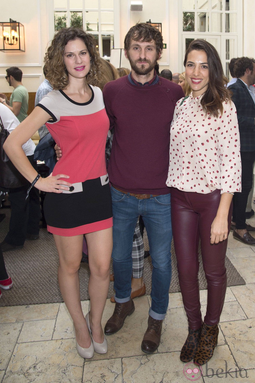 Lidia San José, Raúl Arévalo y Alicia Rubio en la fiesta de aniversario de un hotel