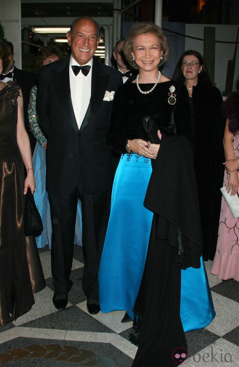 Oscar de la Renta con la Reina Sofía