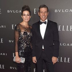 Manuel Díaz 'El Cordobés'  y su mujer Virginia Troconis en los  Elle Style Awards 2014