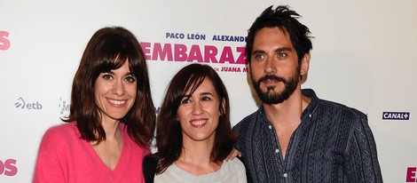Alexandra Jiménez, Juana Macías y Paco León en la presentación de 'Embarazados'