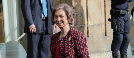 La Reina Sofía llega a Oviedo para asistir a los Premios Príncipe de Asturias 2014