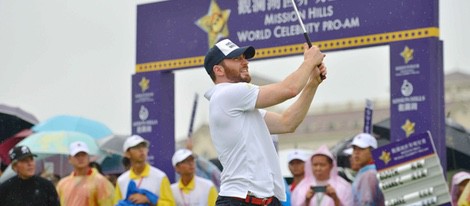 Chris Evans en el evento de golf '2014 Mission Hills World Celebrity Pro-Am' de Haikou, China