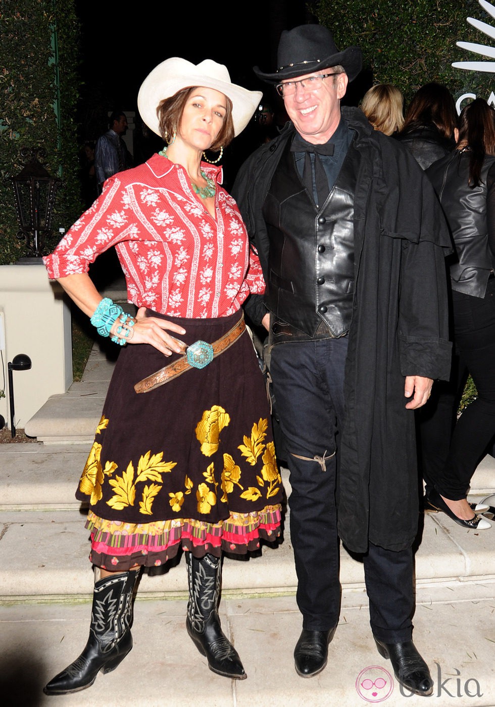 Tim Allen y Jane Hajduk en la fiesta 'Casamigos Tequila Halloween Party'