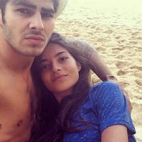 Rocío Herrera y Jaime Conde en la playa