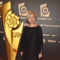Inés Ballester en la entrega de los Premios de la Liga de Fútbol Profesional 2014