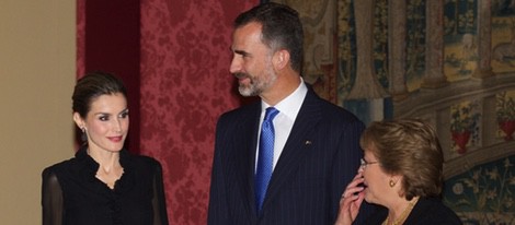 Michelle Bachelet ofrece una cena en honor a los Reyes Felipe y Letizia en El Pardo