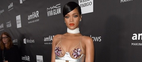 Rihanna en la 'AmfAR Inspiration Gala' 2014 en Hollywood