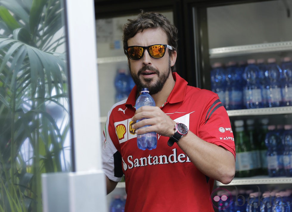 Fernando Alonso en Austin para disputar el GP de Estados Unidos 2014