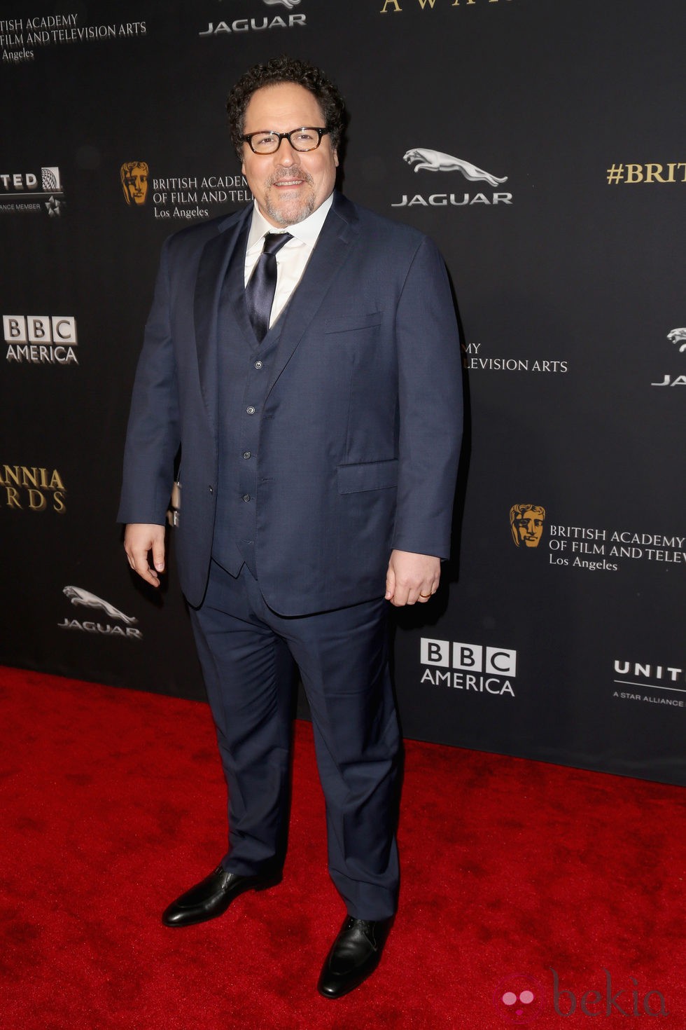 Jon Favreau en la entrega de los Premios Bafta Britannia 2014