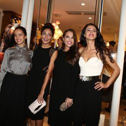 Verónica Sánchez, Patricia Pérez, Paula Echevarría y Mónica Estarreado en la inauguración de Dolores Promesas en París