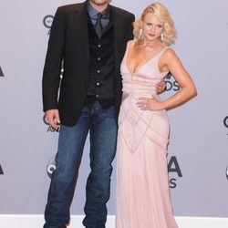 Miranda Lambert y Blake Shelton en la entrega de los premios CMA Awards 2014