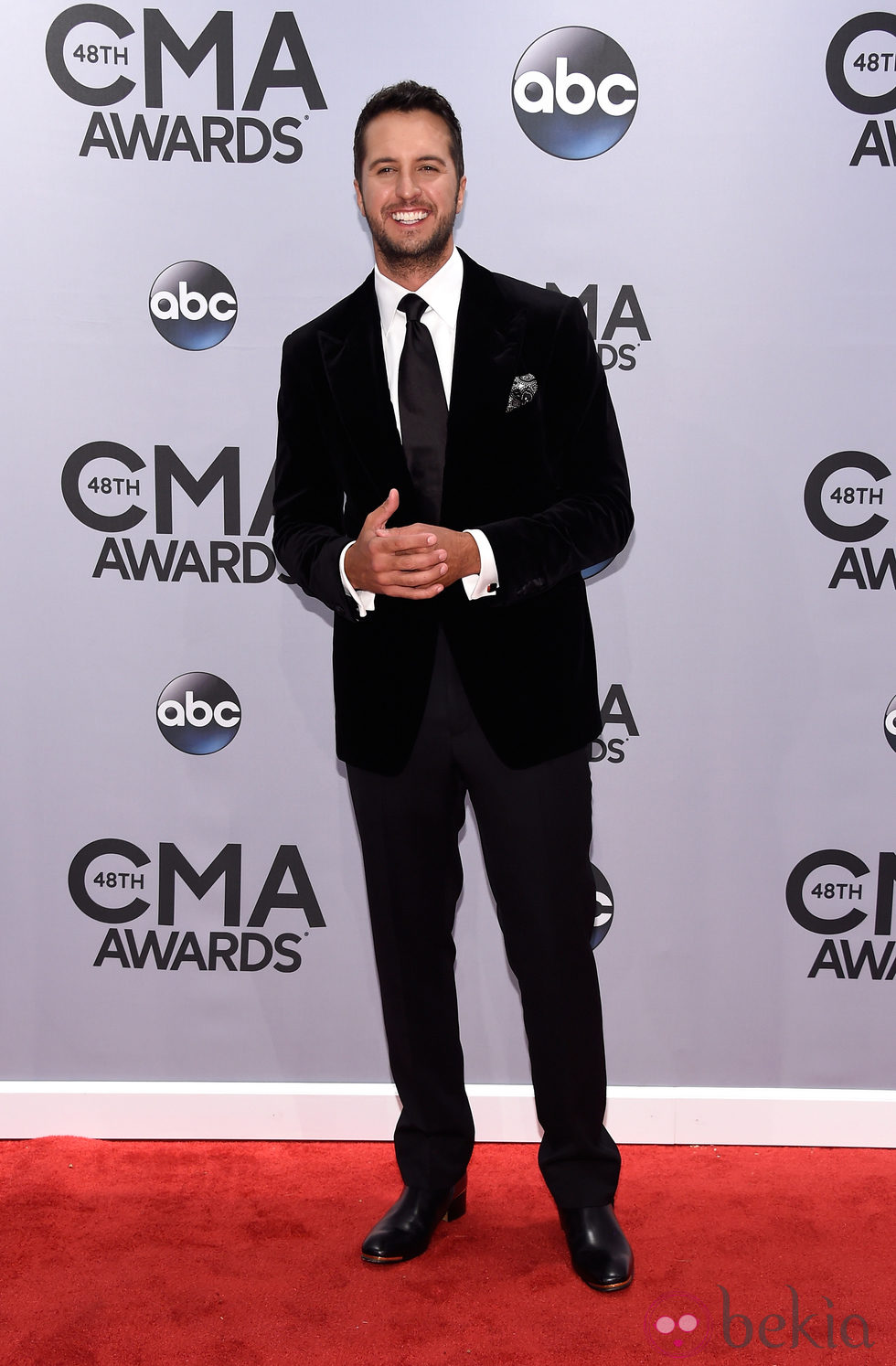 Luke Bryan en la entrega de los premios CMA Awards 2014