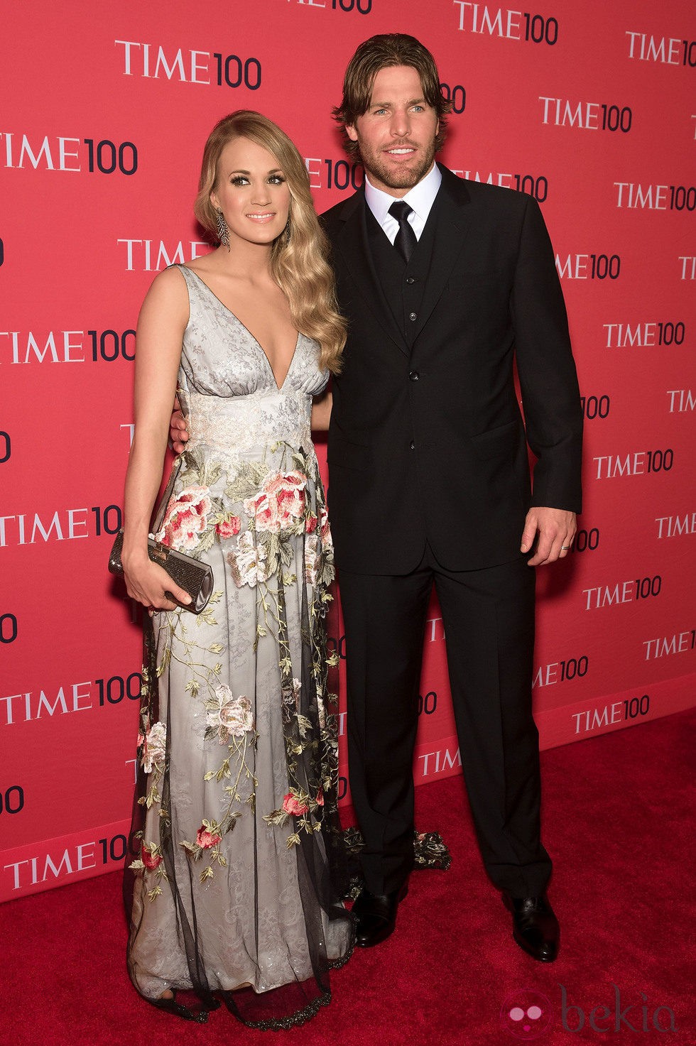 Carrie Underwood y Mike Fisher en la gala Time 100 de Nueva York