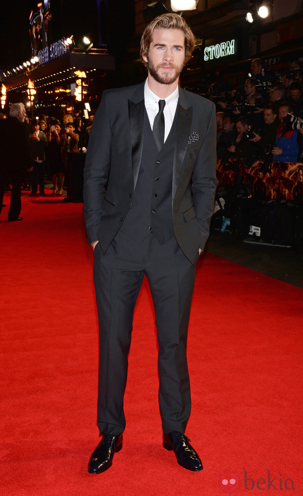 Liam Hemsworth en el estreno de 'Los Juegos del Hambre: Sinsajo Parte 1' en Londres