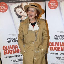Marisa Paredes en el estreno de 'Olivia y Eugenio' en Madrid