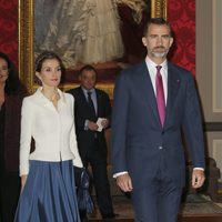 Los Reyes Felipe y Letizia visitan el Senado en su primer viaje oficial a Bélgica como Reyes de España