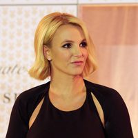 Britney Spears en la presentación de su nueva línea de ropa interior