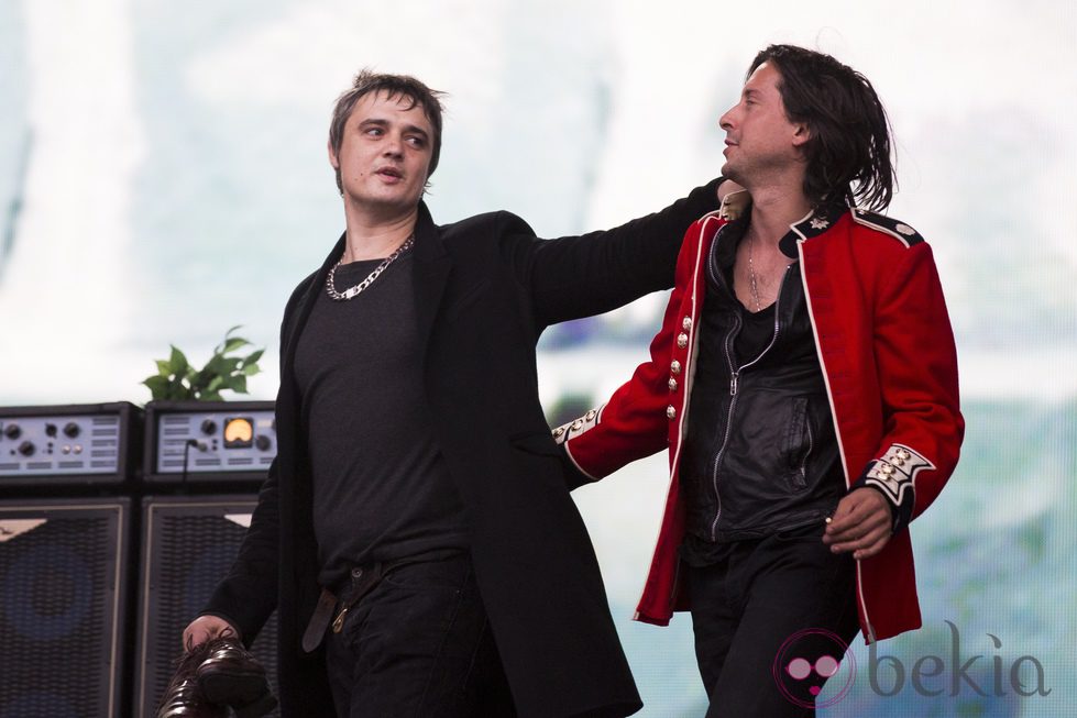 Pete Doherty y Caral Barat, de The Libertines, actúan en el BST Hyde Park 2014