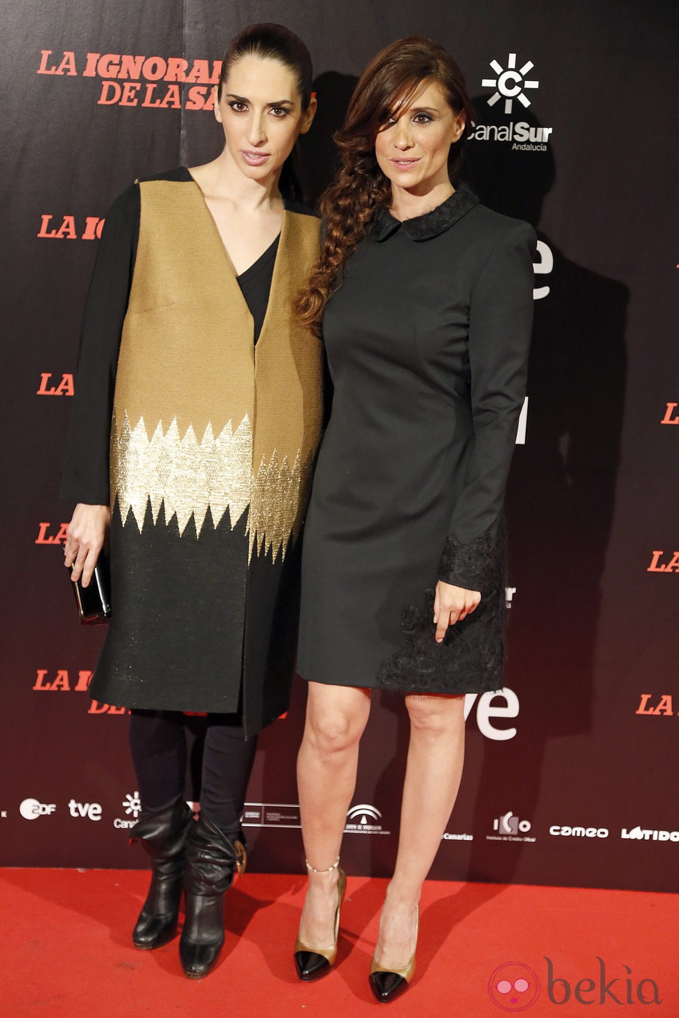 Nur Al Levi y María Botto en el estreno de 'La ignorancia de la sangre' en Madrid