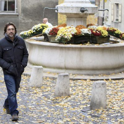 Javier Bardem durante un paseo por Ginebra
