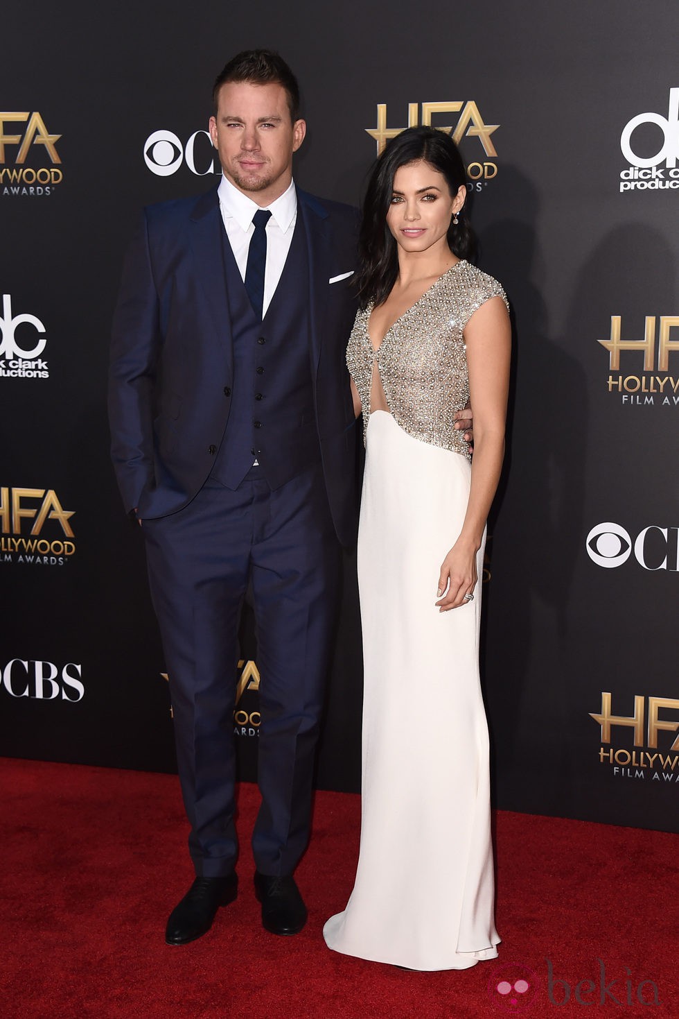 Channing Tatum y Jenna Dewan en los Hollywood Film Awards 2014