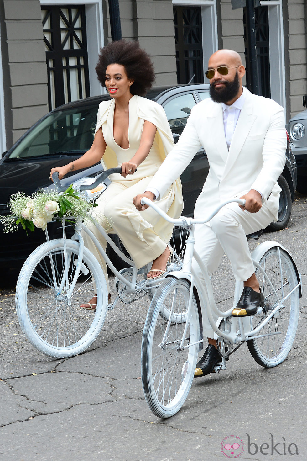 Solange Knowles y Alan Ferguson el día de su boda en Nueva Orleans