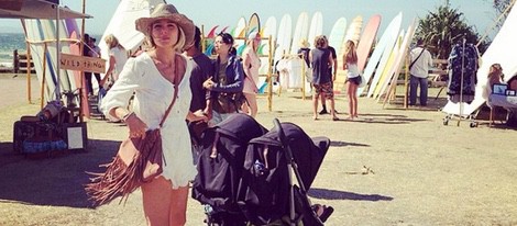 Elsa Pataky en un festival de surf en Australia