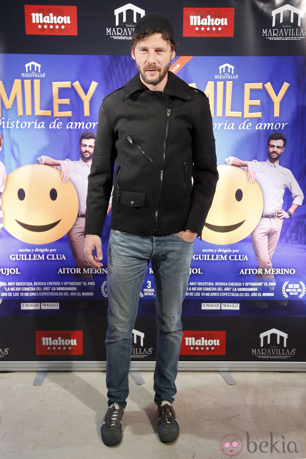 Eloy Azorín en el estreno de 'Smiley'