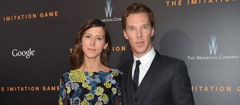 Benedict Cumberbatch y su prometida, Sophie Hunter, acuden al estreno de 'The Imitation Game' en Nueva York