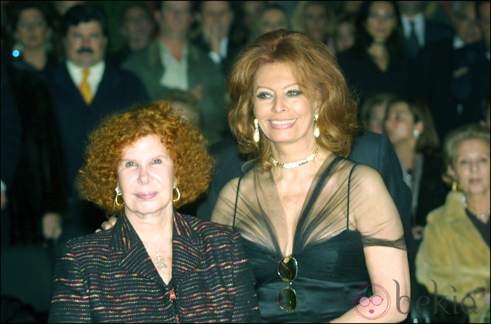 La Duquesa de Alba con Sophia Loren