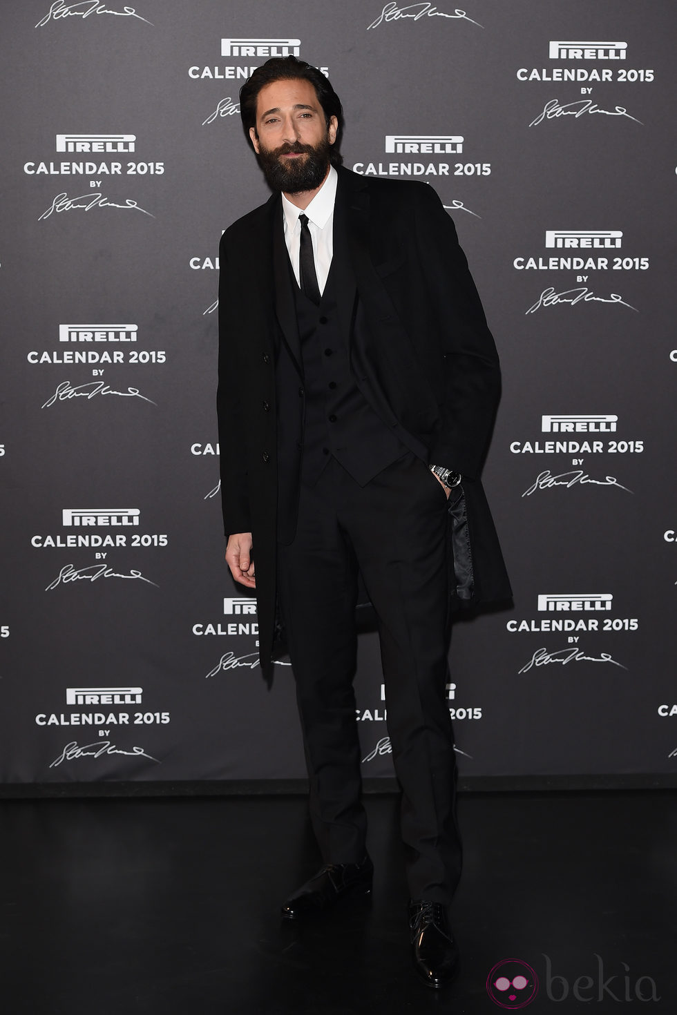 Adrien Brody en la presentación del Calendario Pirelli 2015